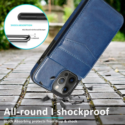 Wallet Case Compatible with Iphone 14 Pro Max, Card Holder Flip Cover, Navy Blue