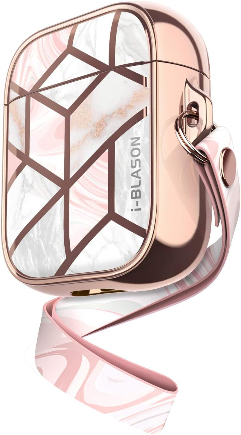 Cosmo Series Case Designed for Airpods 2Nd Generation/1St Generation, 360° Protective Stylish Marble Airpods Case Cover Compatible with Apple Airpods 1St/2Nd (Marble)