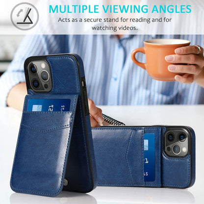 Wallet Case Compatible with Iphone 14 Pro Max, Card Holder Flip Cover, Navy Blue